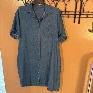 Old Navy XL Tall Jean shirt dress VGUC